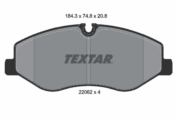 TEXTAR 2206201 Fren Balatası Ön