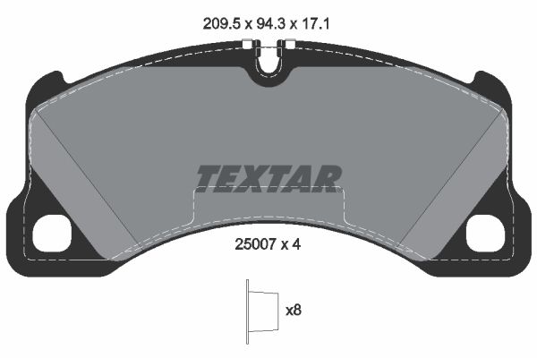 TEXTAR 2500701 Fren Balatası Ön