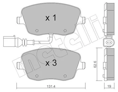 Fren Disk Balata Arka MAGNETI MARELLI 323700002600