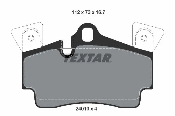 Fren Disk Balata Arka TEXTAR 2401001