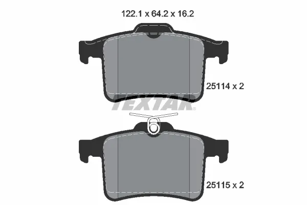 Fren Disk Balata Arka TEXTAR 2511401