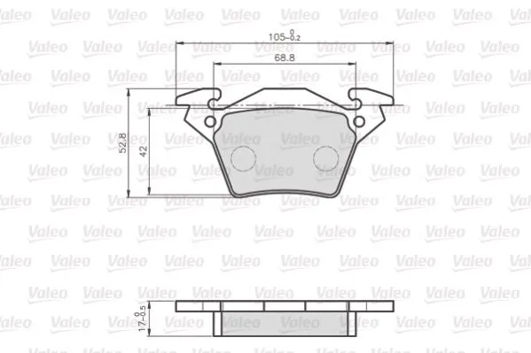 Fren Disk Balata Arka VALEO 872020