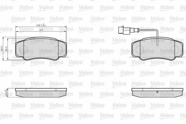 Fren Disk Balata Arka VALEO 873921
