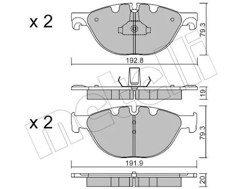 Fren Disk Balata Ön BMW ORJINAL 34116851269