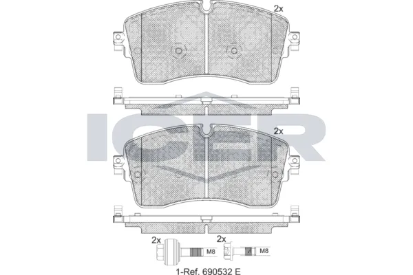Fren Disk Balata Ön LAND ROVER ORJINAL LR162044