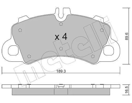Fren Disk Balata Ön PORSCHE ORJINAL 9Y0698151T