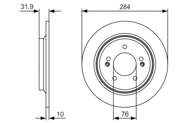 BOSCH 0986479V09 Fren Diski
