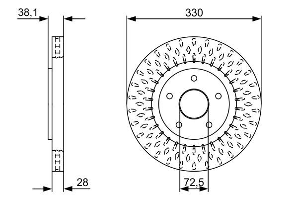 BOSCH 0986479V85 Fren Diski - . Görsel