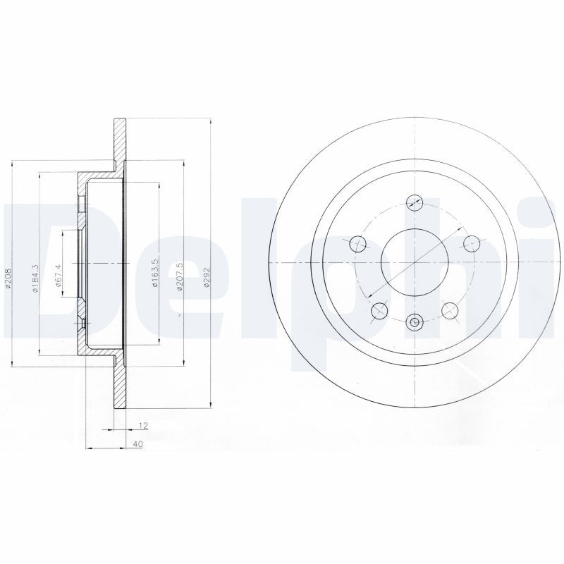 Fren Diski DELPHI BG4188