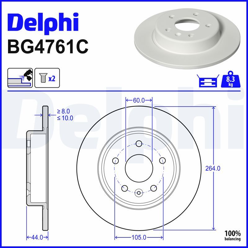 Fren Diski DELPHI BG4761C