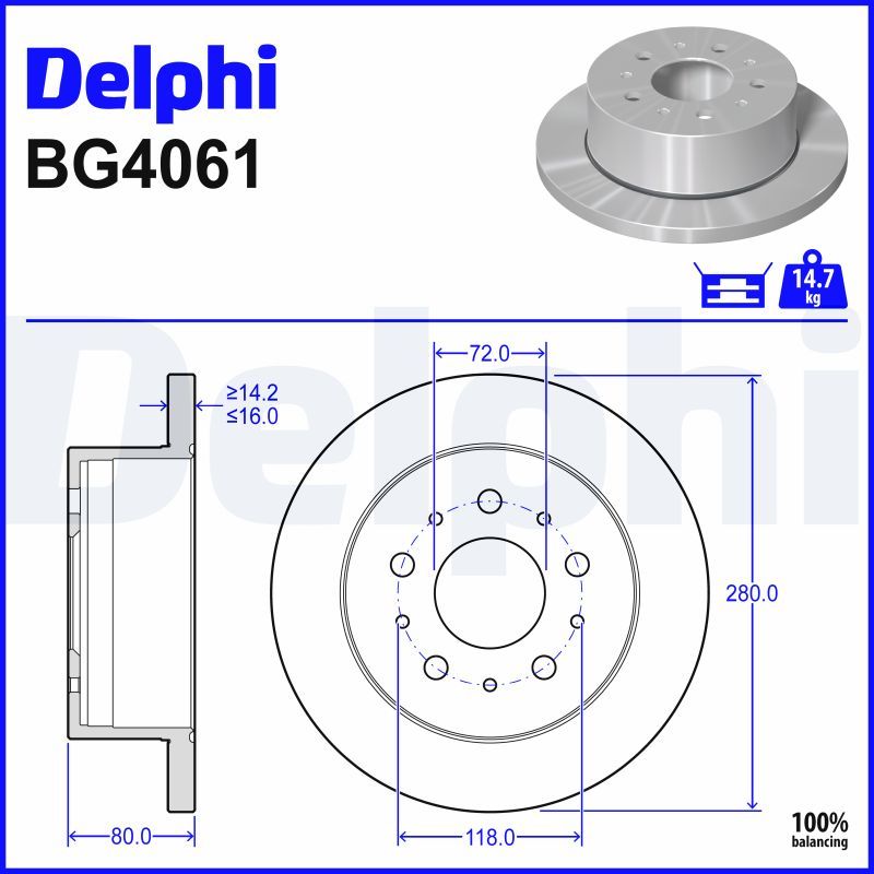 Fren Diski DELPHI BG4061