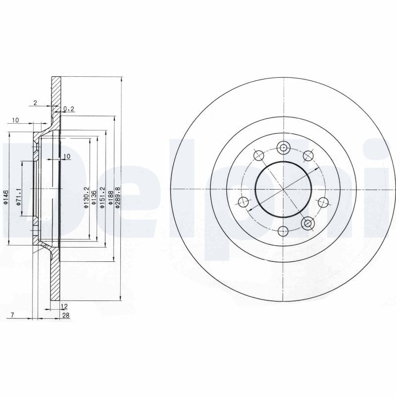 Fren Diski DELPHI BG3836