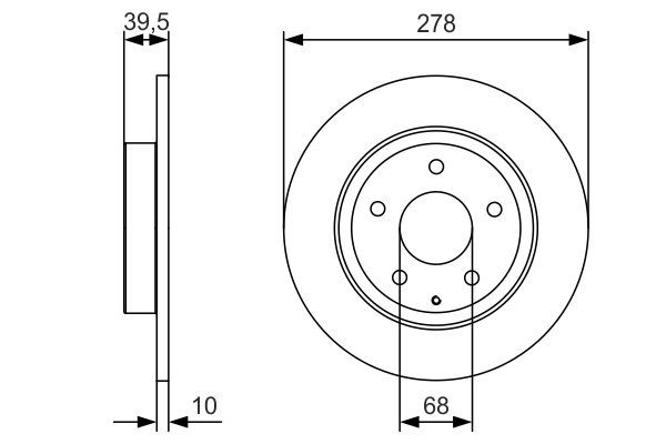 BOSCH 0986479C22 Fren Diski Arka - . Görsel