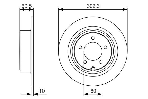 BOSCH 0986479R07 Fren Diski Arka - . Görsel