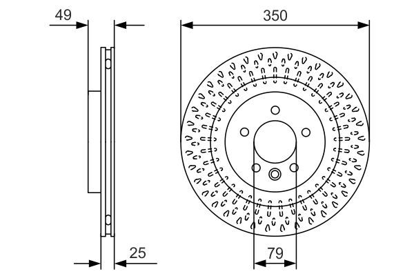 BOSCH 0986479D31 Fren Diski Arka - . Görsel