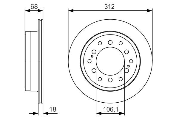 BOSCH 0986479S36 Fren Diski Arka - . Görsel
