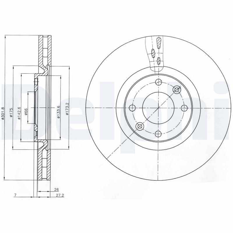 Fren Diski DELPHI BG4166