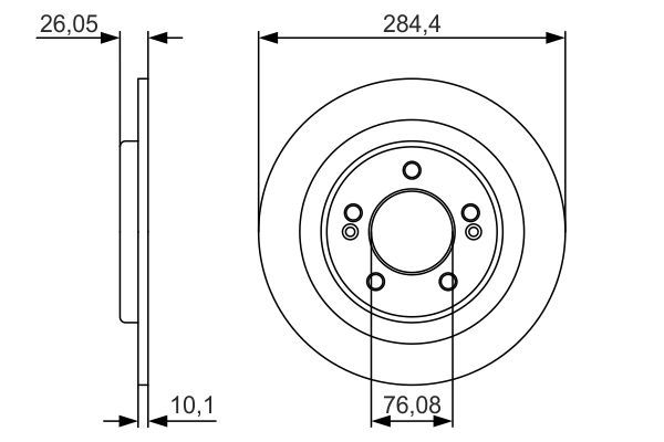BOSCH 0986479A47 Fren Diski - . Görsel