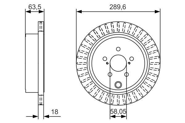 BOSCH 0986479A83 Fren Diski - . Görsel