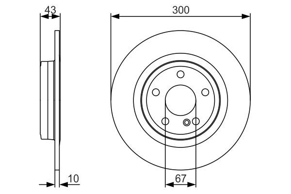 BOSCH 0986479A38 Fren Diski Arka