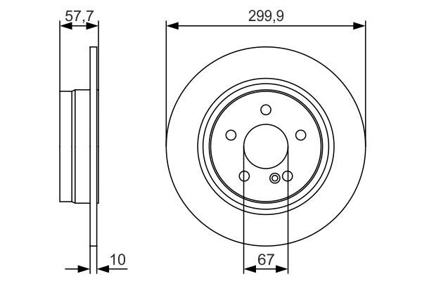 BOSCH 0986479S92 Fren Diski Arka - . Görsel