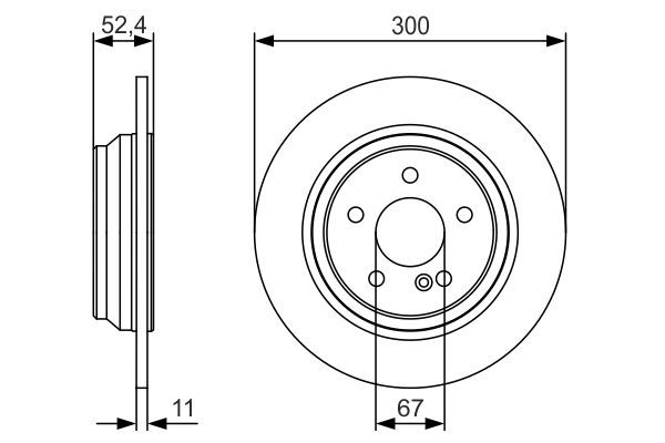 Fren Diski. Arka. 300 /11 9.3 Mm