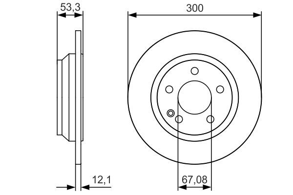 BOSCH 0986479D12 Fren Diski Arka - . Görsel