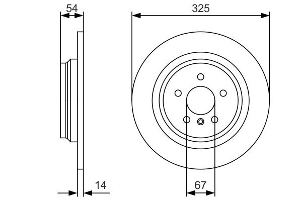 BOSCH 0986479D10 Fren Diski - . Görsel
