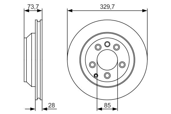 BOSCH 0986479S20 Fren Diski Arka - . Görsel