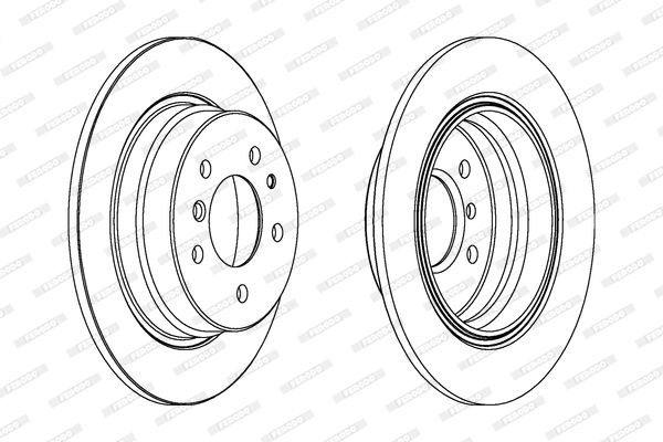 FERODO DDF221 Fren Diski Arka - . Görsel