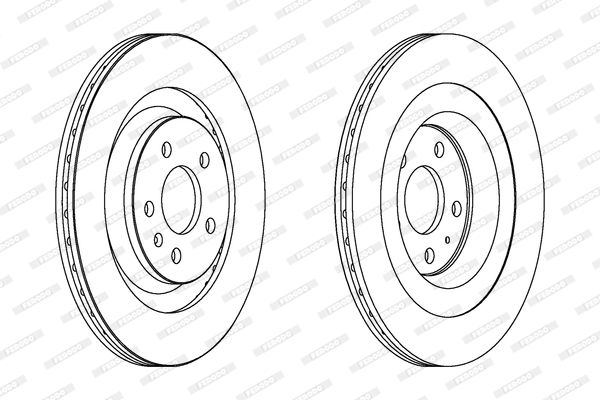FERODO DDF1667C Fren Diski Arka - 1. Görsel
