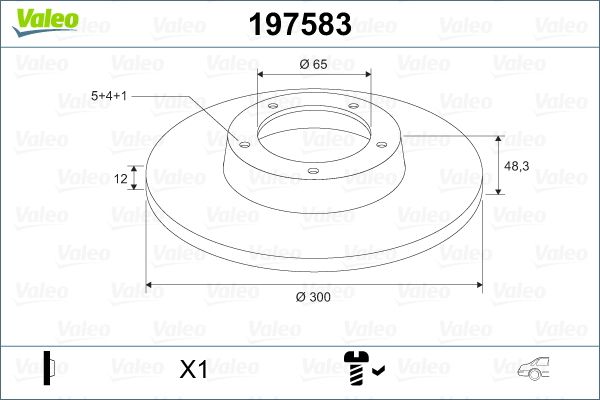 VALEO 197583 Fren Diski Arka - . Görsel