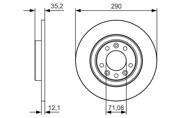 BOSCH 0986479C25 Fren Diski - . Görsel