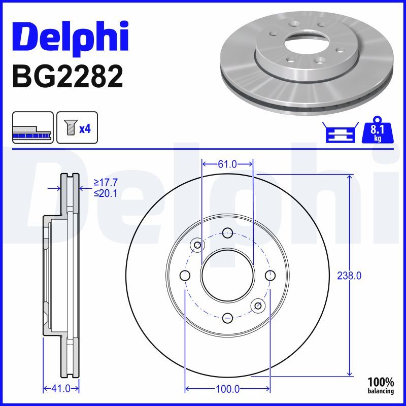 Fren Diski DELPHI BG2282