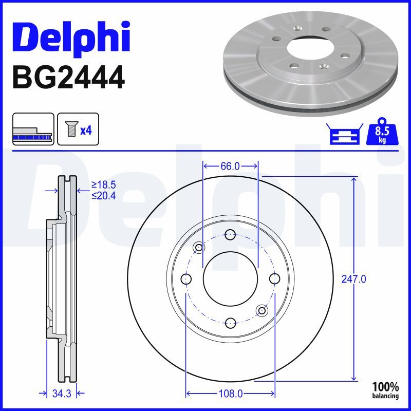 Fren Diski DELPHI BG2444