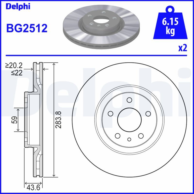 Fren Diski DELPHI BG2512