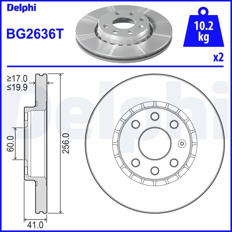 Fren Diski DELPHI BG2636T