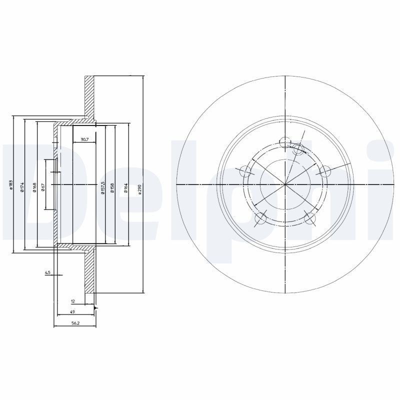 Fren Diski DELPHI BG3208