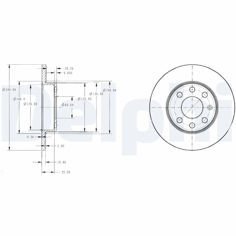 Fren Diski DELPHI BG3567