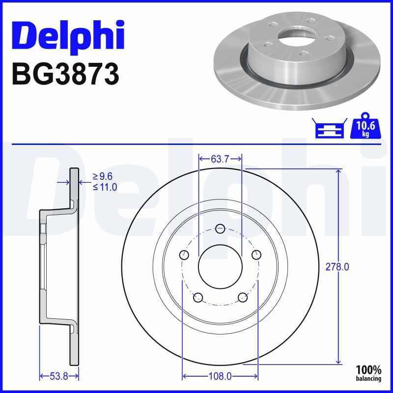 Fren Diski DELPHI BG3873