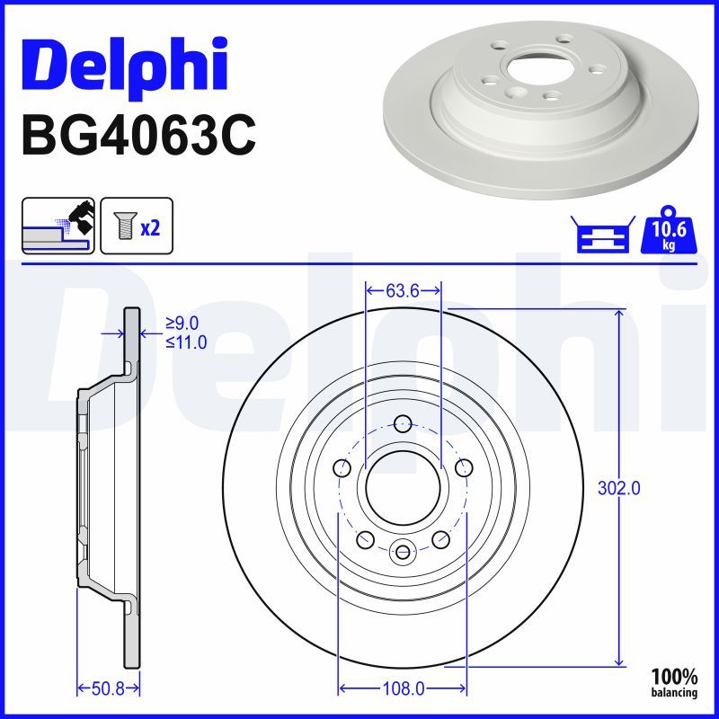 Fren Diski DELPHI BG4063C