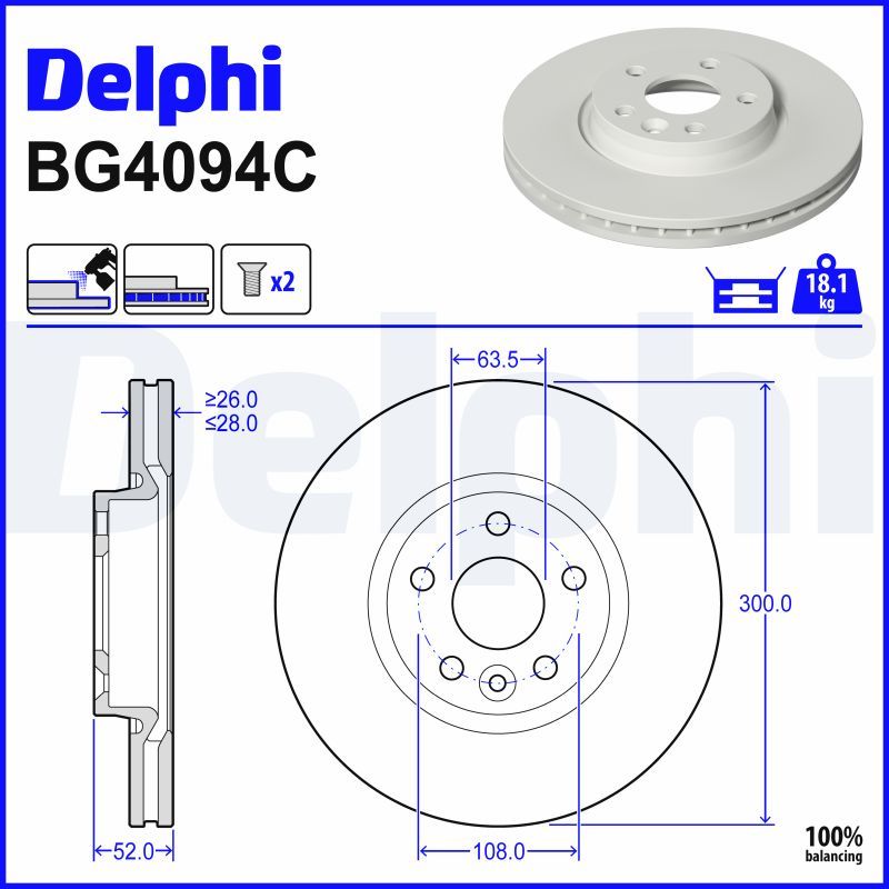 Fren Diski DELPHI BG4094C