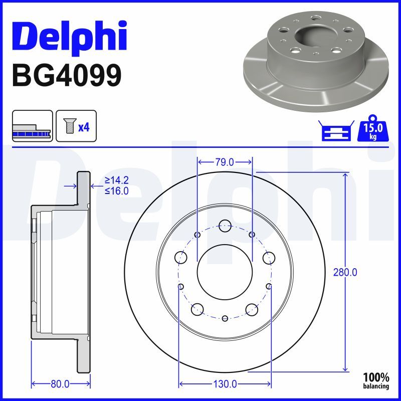 Fren Diski DELPHI BG4099