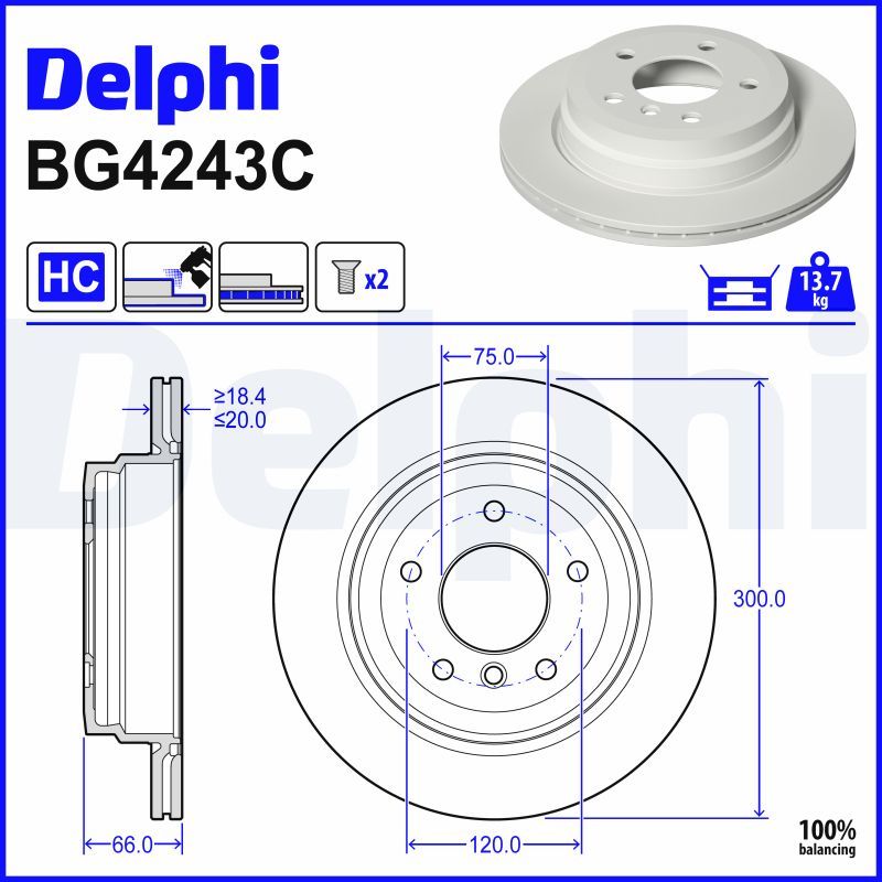 Fren Diski DELPHI BG4243C