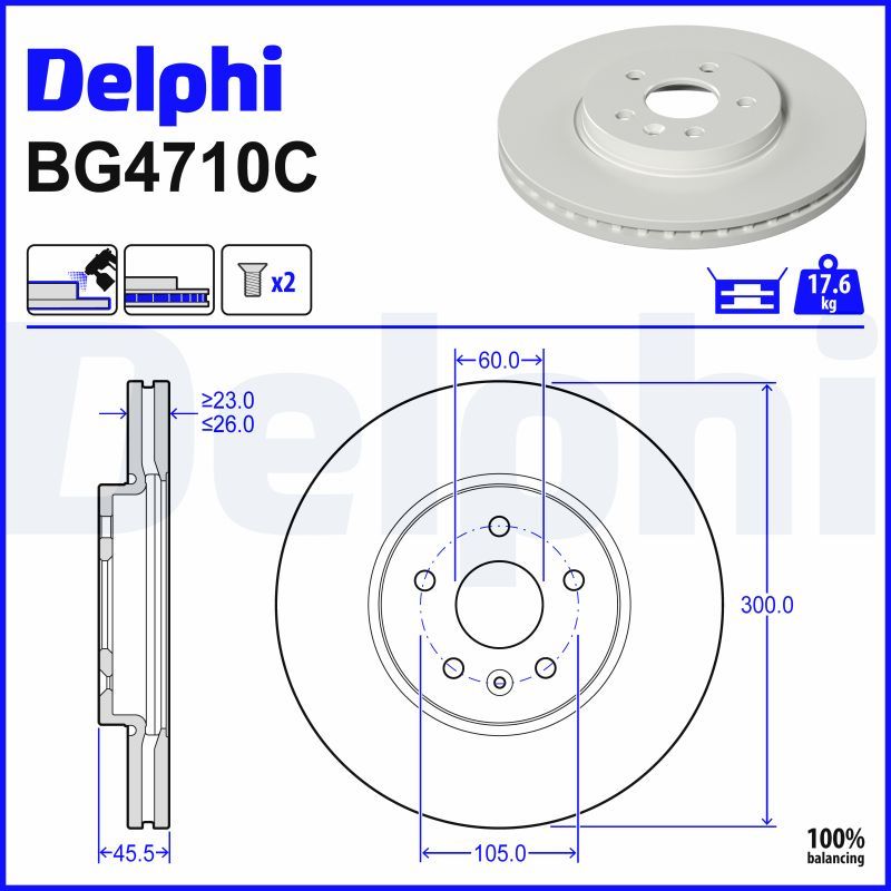 Fren Diski DELPHI BG4710C