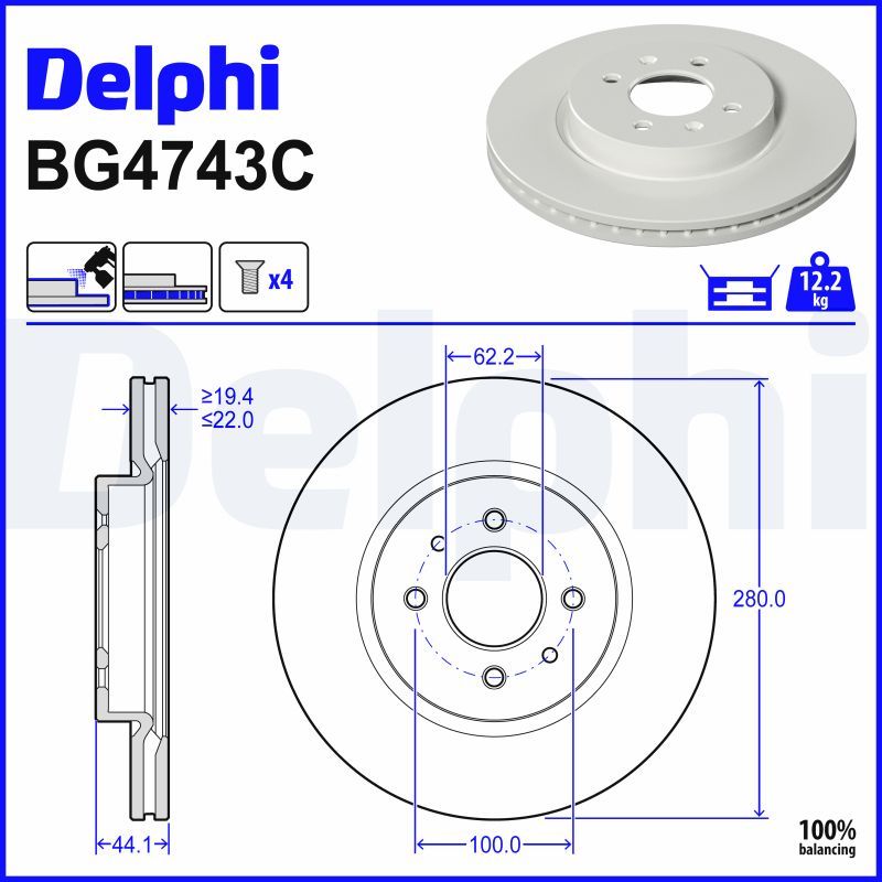 Fren Diski DELPHI BG4743C