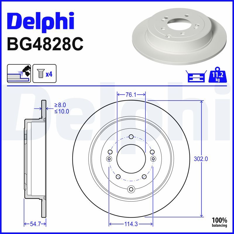 Fren Diski DELPHI BG4828C