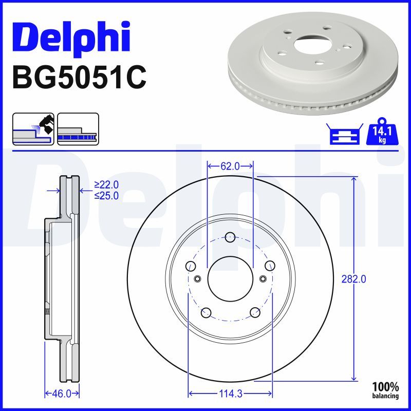 Fren Diski DELPHI BG5051C