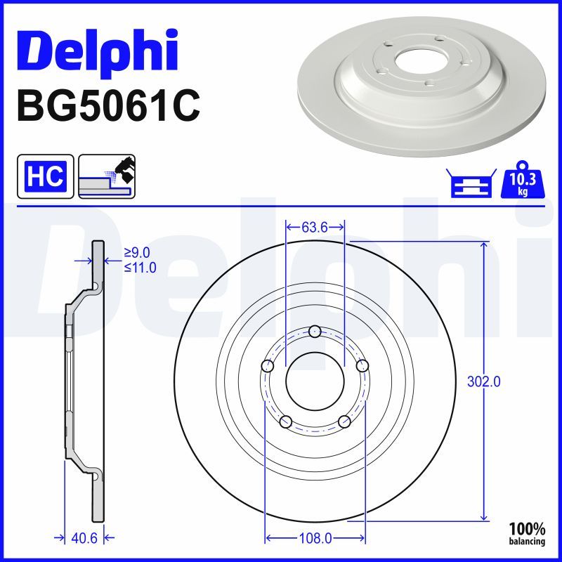 Fren Diski DELPHI BG5061C