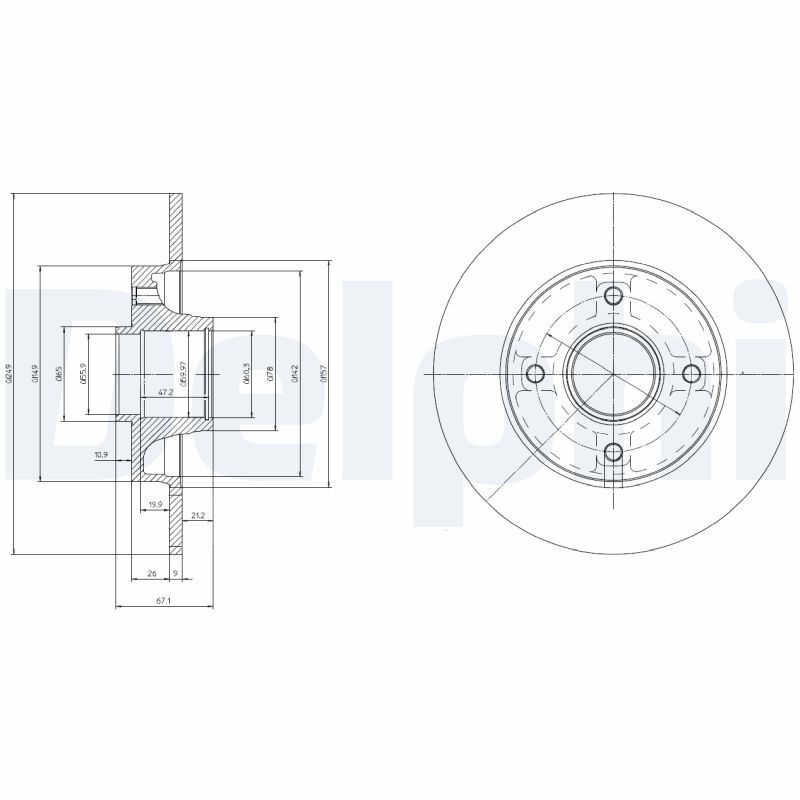 Fren Diski DELPHI BG9022RSC